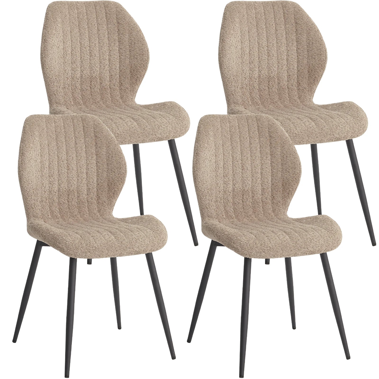 Chaise Marthe — métal, lot de 6