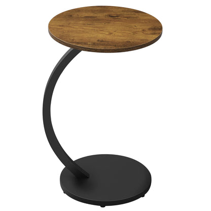 WOLTU C Shape Side Table Computer Tea Coffee Table Small Round Corner Sofa Table for Couch Bedroom Household
