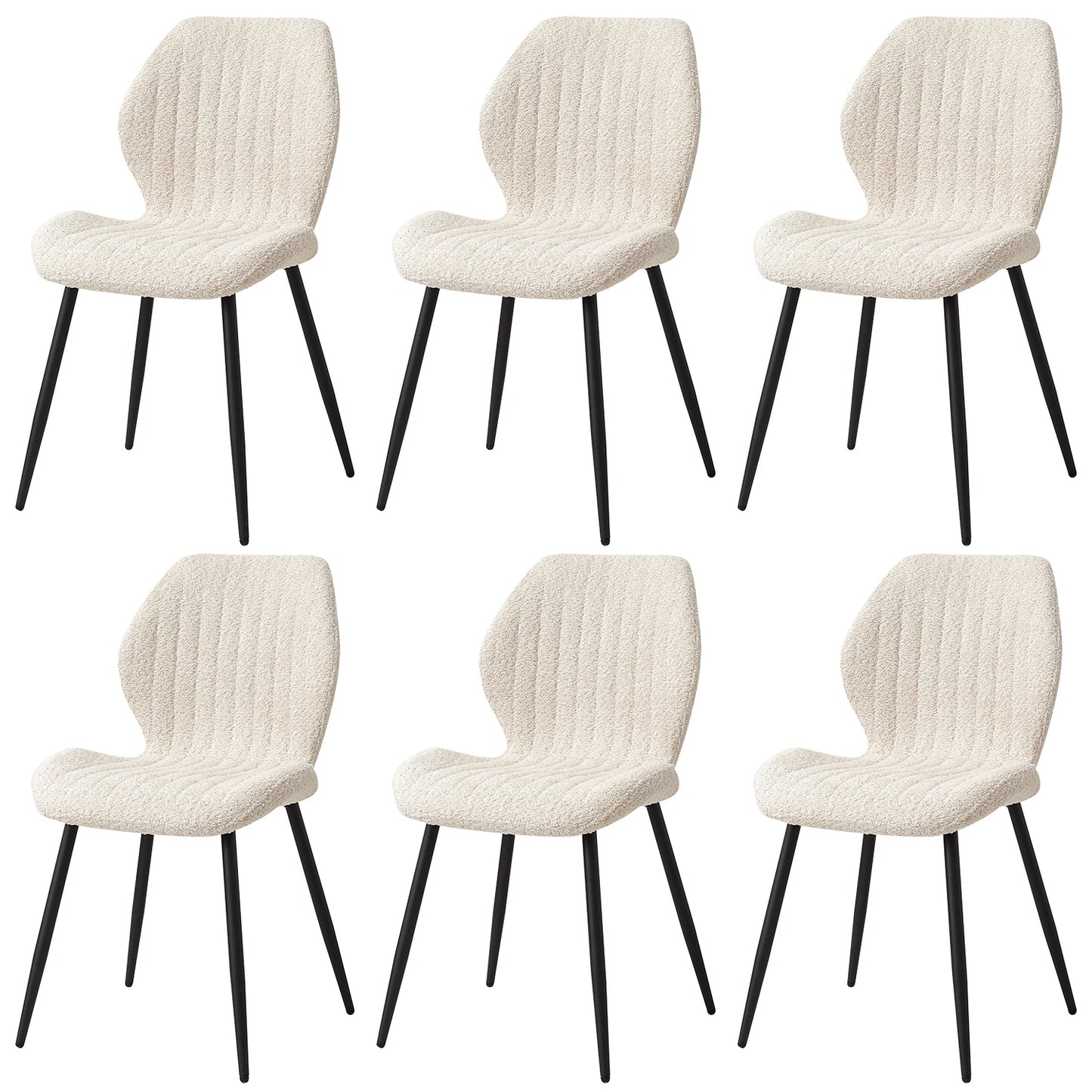 Chaise Marthe — métal, lot de 6