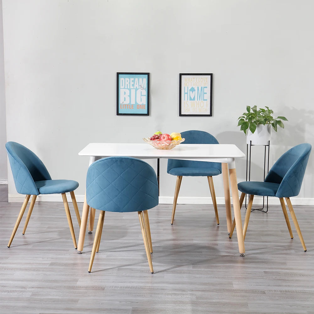 Chaise Emmanuel — finition rose, velours, métal