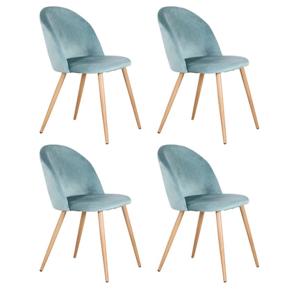 Chaise Emmanuel — finition rose, velours, métal