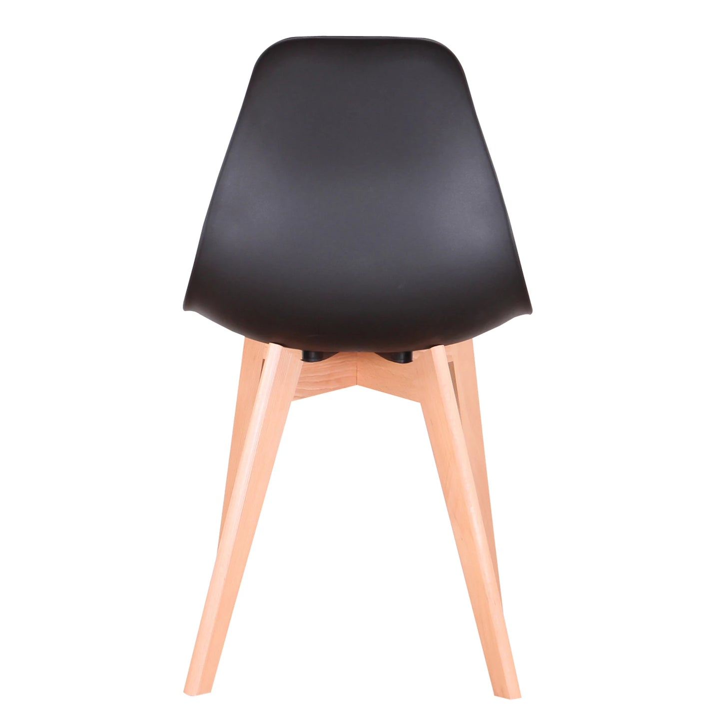 Chaise Alexine — finition noir, bois massif, style nordique