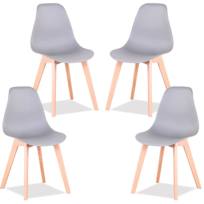 Chaise Alexine — finition noir, bois massif, style nordique