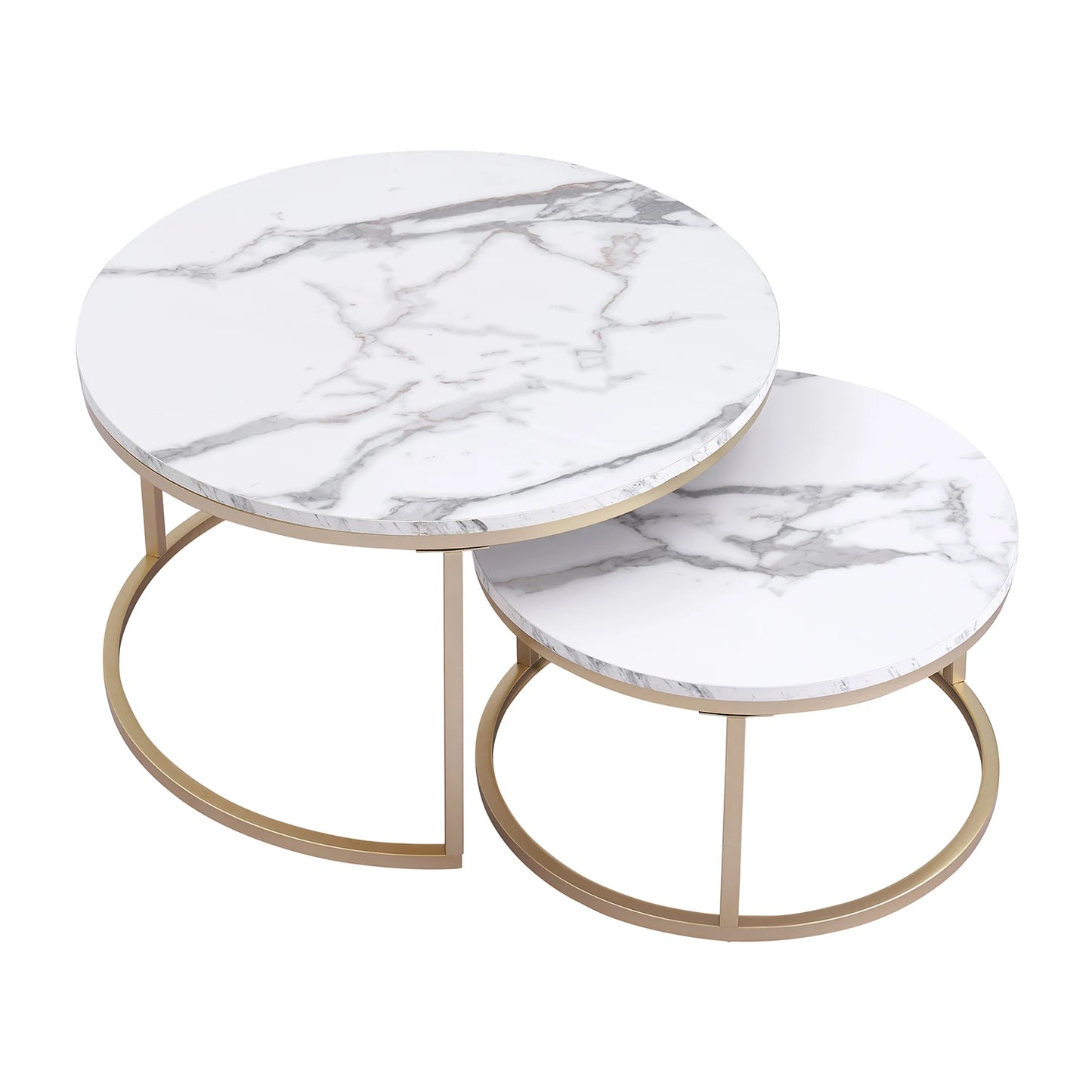 Table basse Marianne — marbre, design contemporain, ronde