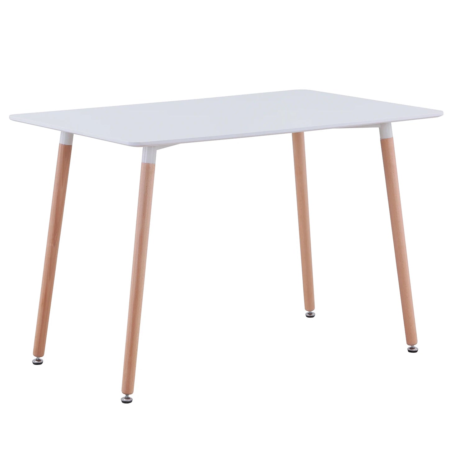 Table basse Gaëlle — finition blanche, bois, style nordique, ronde