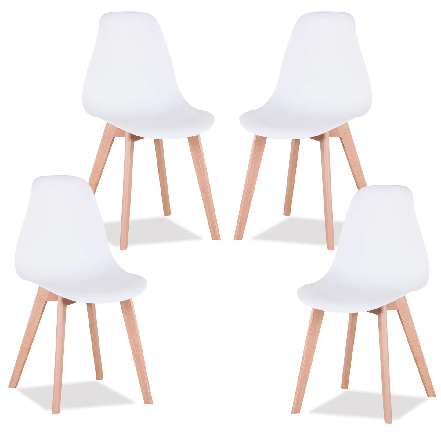 Chaise Alexine — finition noir, bois massif, style nordique