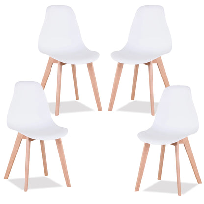 Chaise Alexine — finition noir, bois massif, style nordique