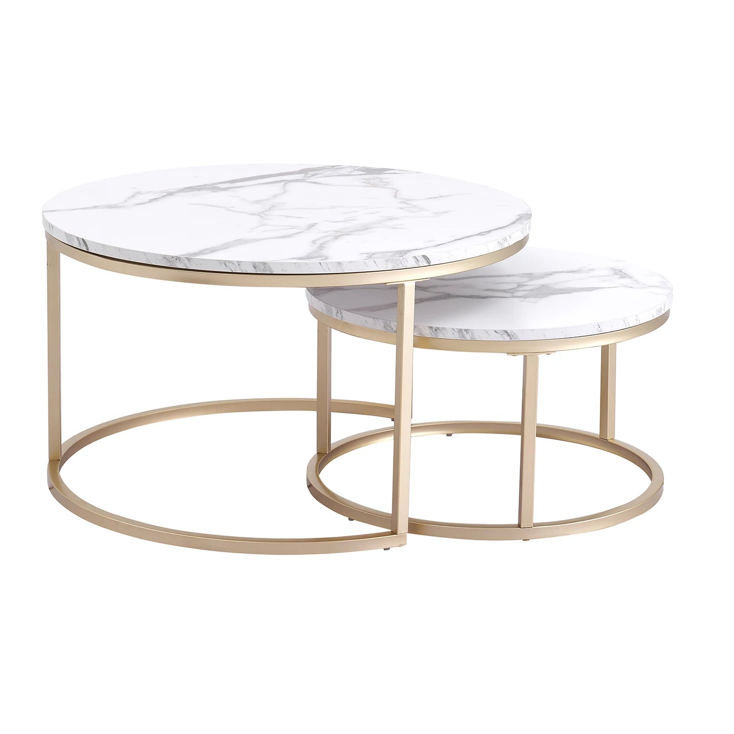 Table basse Marianne — marbre, design contemporain, ronde