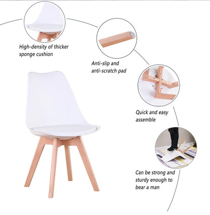 Table basse Éléna — finition noir, ronde, lot de 6