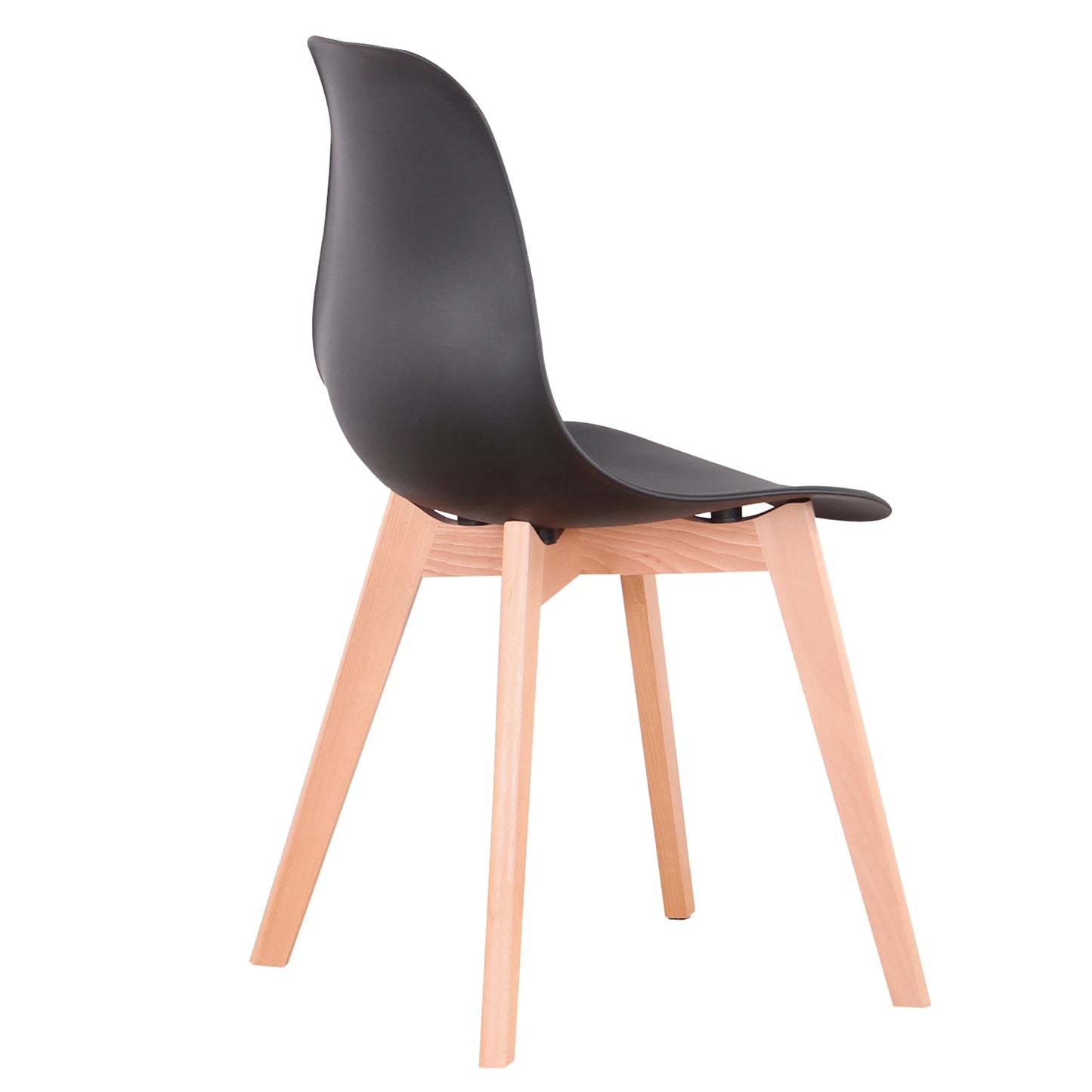 Chaise Alexine — finition noir, bois massif, style nordique