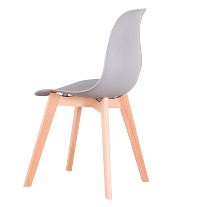 Chaise Alexine — finition noir, bois massif, style nordique