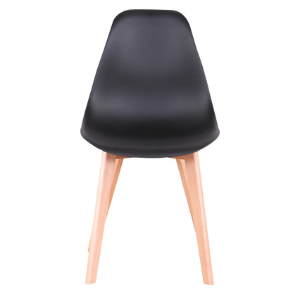 Chaise Alexine — finition noir, bois massif, style nordique