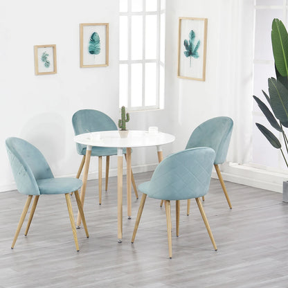 Chaise Emmanuel — finition rose, velours, métal