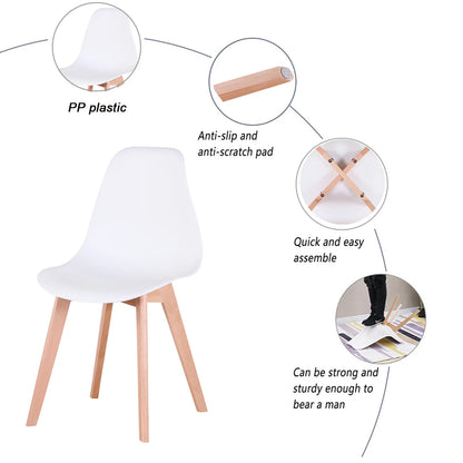 Chaise Alexine — finition noir, bois massif, style nordique