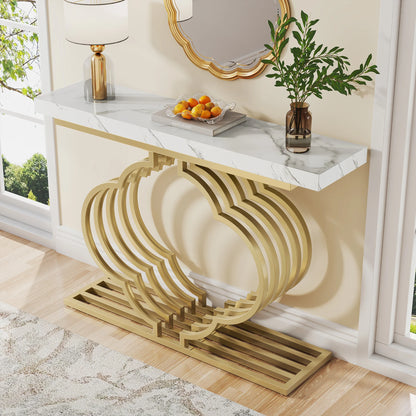 Console Maxime — finition dorée, design contemporain
