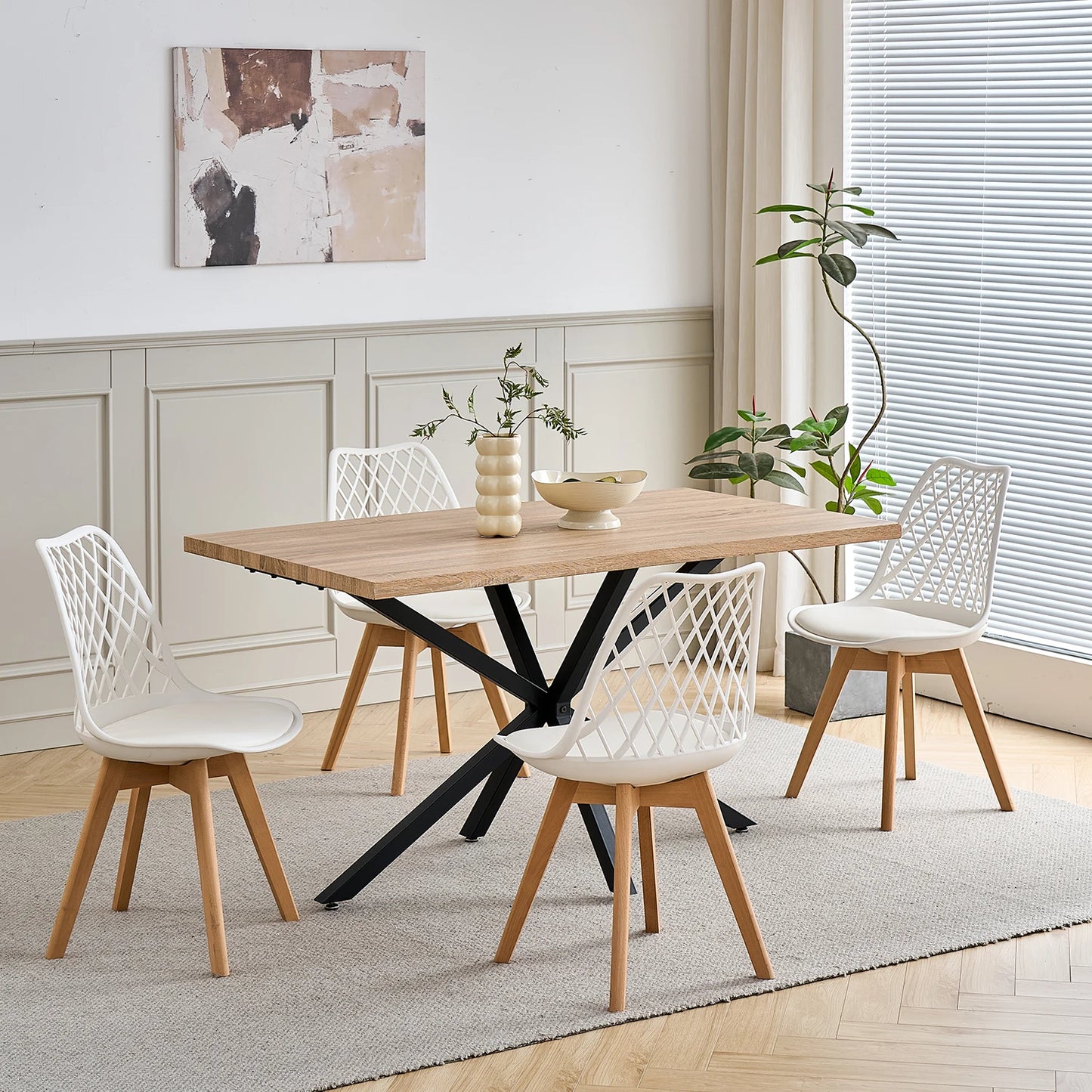 Chaise Liliane — bois massif, design contemporain