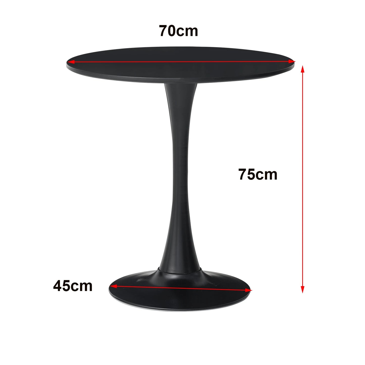 Table de salle à manger Claude — finition blanche, design contemporain, ronde