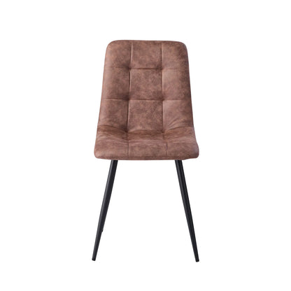 Chaise Armand — velours, métal, style rétro