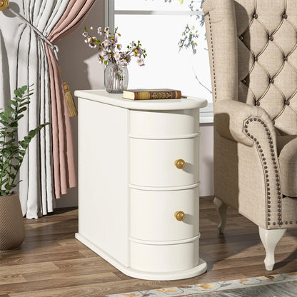 Table d'appoint Manon — bois massif, ronde