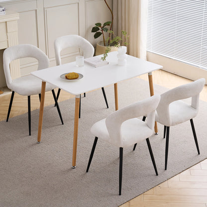Chaise Suzanne — finition noir, métal, design contemporain