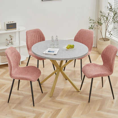 Table de salle à manger Julien — marbre, design contemporain, ronde