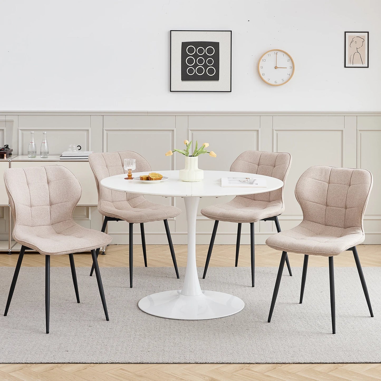Chaise Cyril — finition noir, métal, design contemporain