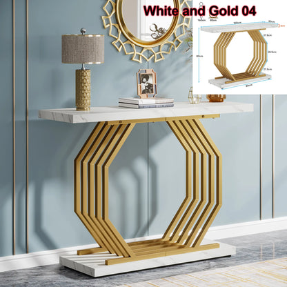 Console Maxime — finition dorée, design contemporain
