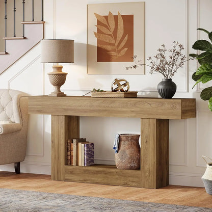 Console Laetitia — bois, 2 niveaux