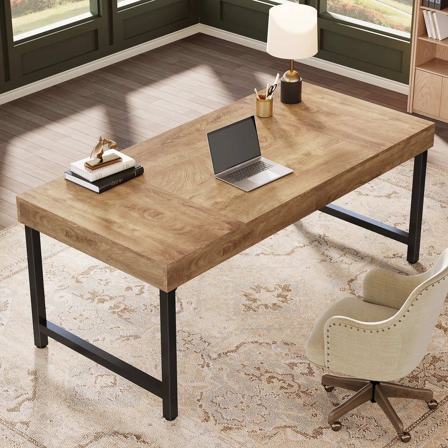 Bureau Cécile — métal, style industriel