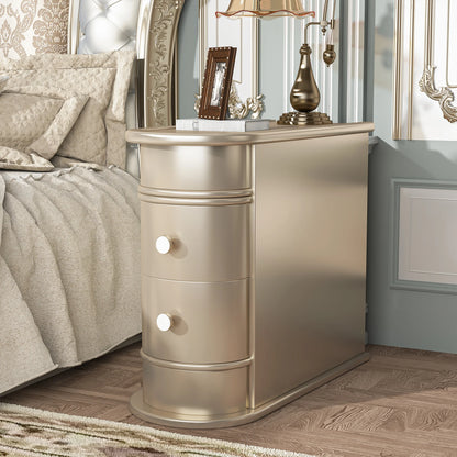 Table d'appoint Manon — bois massif, ronde