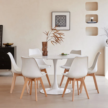 Table basse Éléna — finition noir, ronde, lot de 6