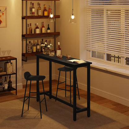 WOLTU Bar Kitchen Table Breakfast Dining Coffee Tea Table with Footrest Entrance Table Side Table Sideboards for Living Room