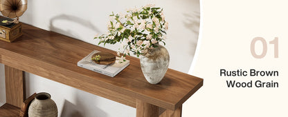 Console Christophe — métal, rangement intégré, 2 niveaux