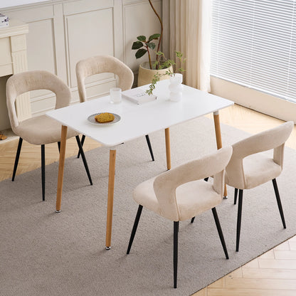 Chaise Suzanne — finition noir, métal, design contemporain