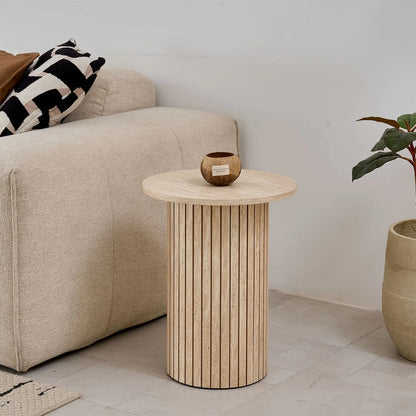 Table basse Prosper — bois, ronde