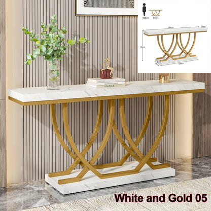 Console Maxime — finition dorée, design contemporain