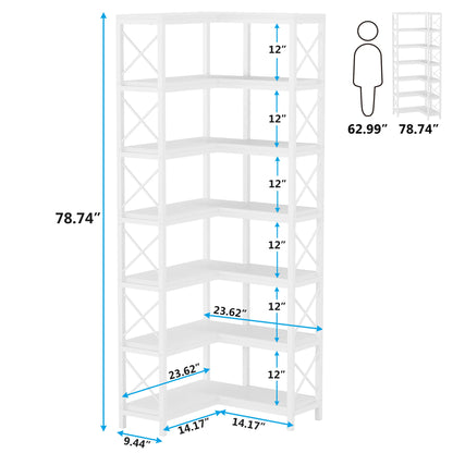 Bibliothèque Hadrien — métal, design contemporain, rangement intégré, 7 niveaux