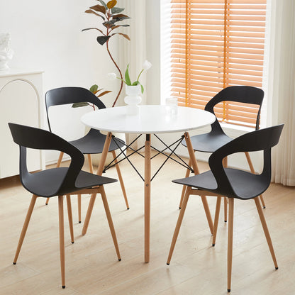 Chaise Bastien — finition blanche, style nordique