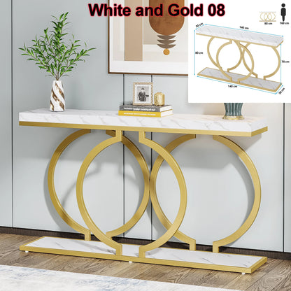 Console Maxime — finition dorée, design contemporain