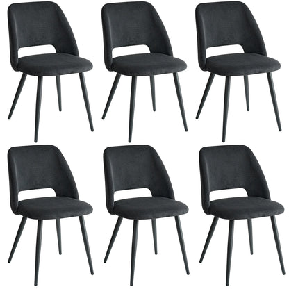 Chaise Nestor — velours, lot de 6