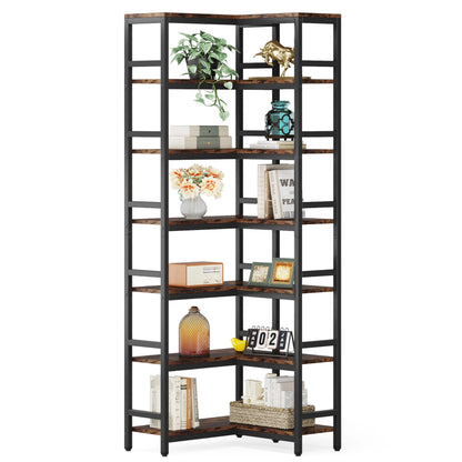 Bibliothèque Hadrien — métal, design contemporain, rangement intégré, 7 niveaux
