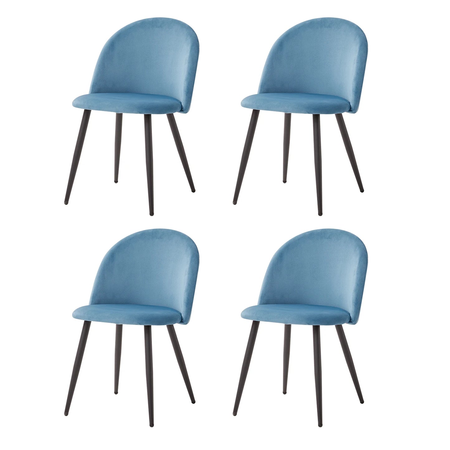Chaise Corinne — velours, style nordique