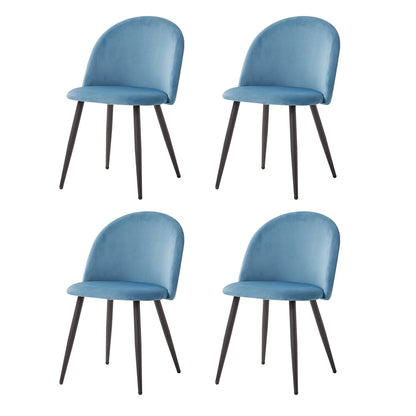 Chaise Corinne — velours, style nordique