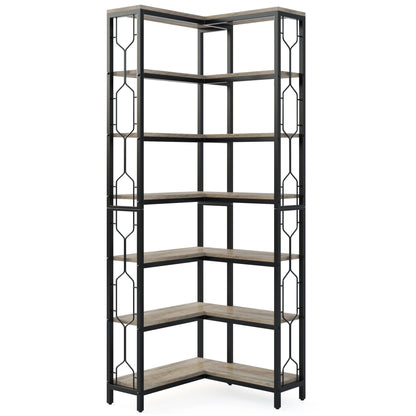 Bibliothèque Hadrien — métal, design contemporain, rangement intégré, 7 niveaux