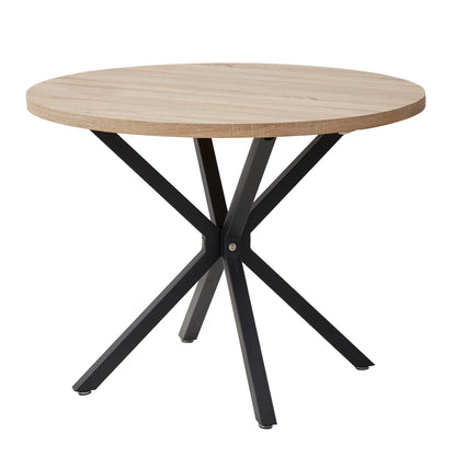 Bureau Odile — bois massif, style nordique, ronde