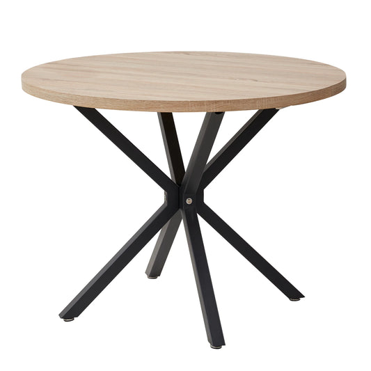 Bureau Odile — bois massif, style nordique, ronde