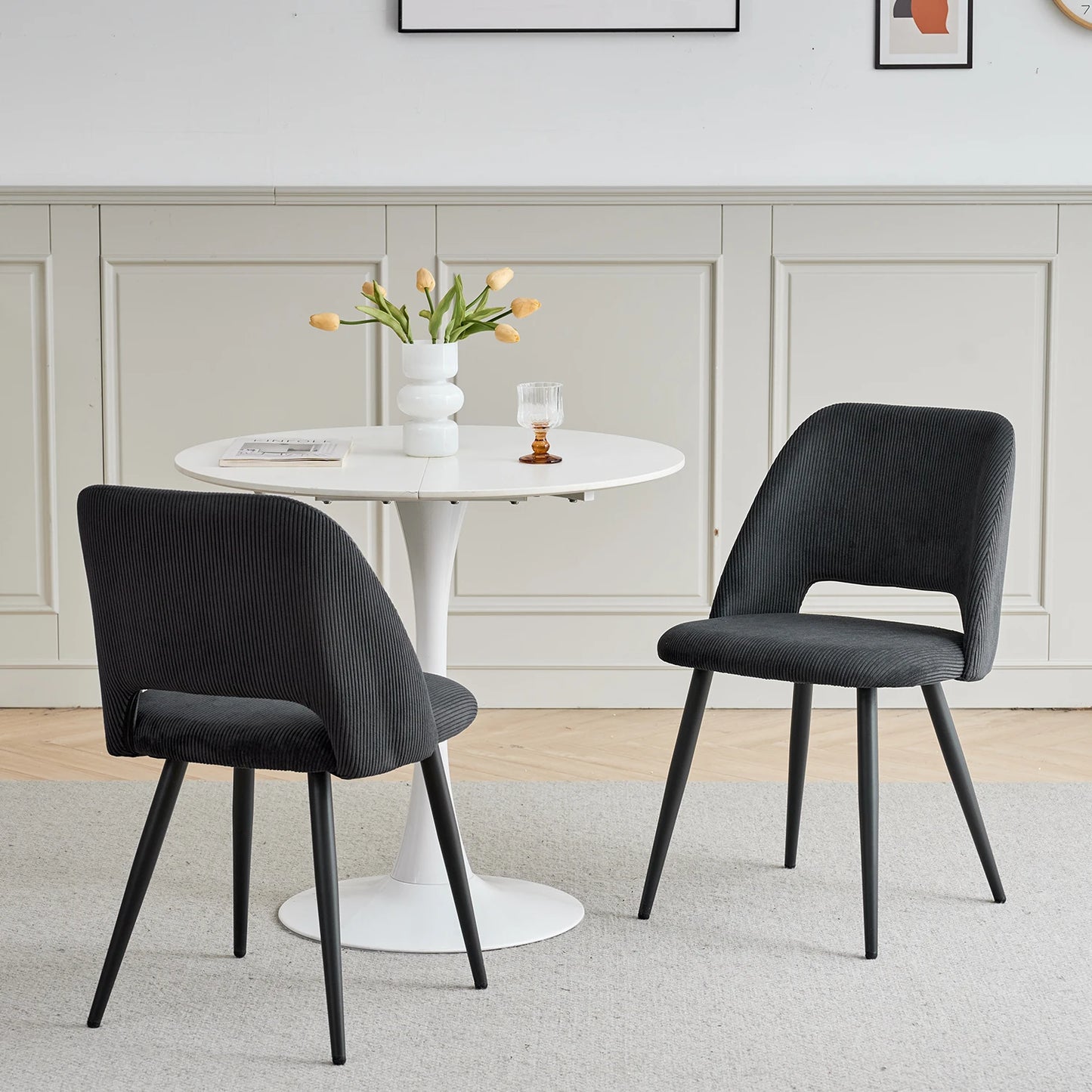 Chaise Nestor — velours, lot de 6