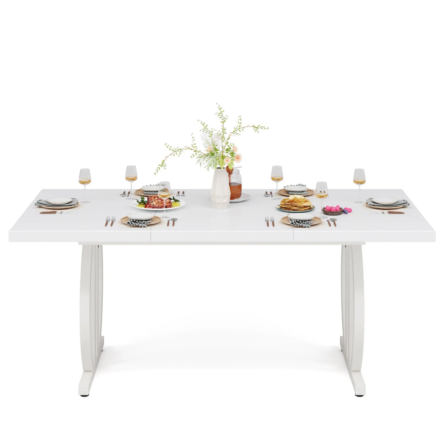 Table de salle à manger Hugo — métal, style industriel