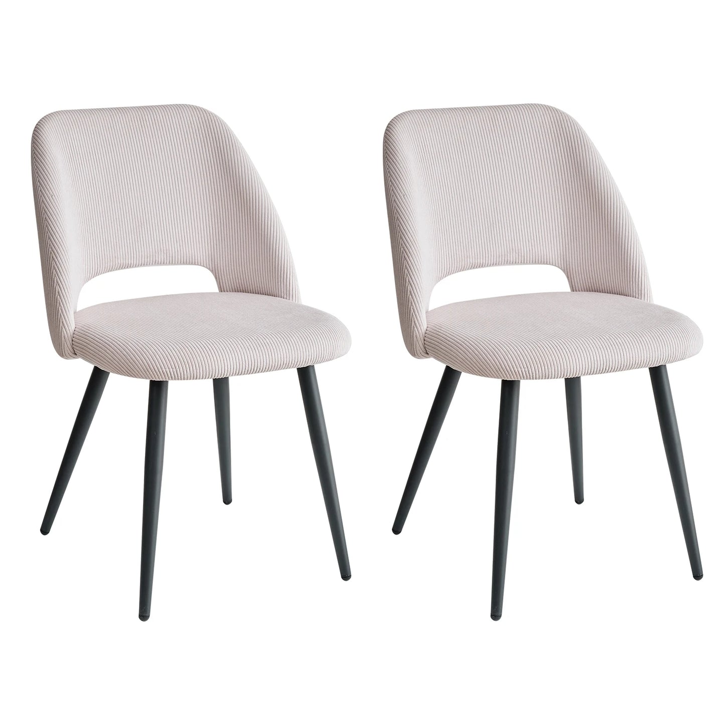 Chaise Nestor — velours, lot de 6