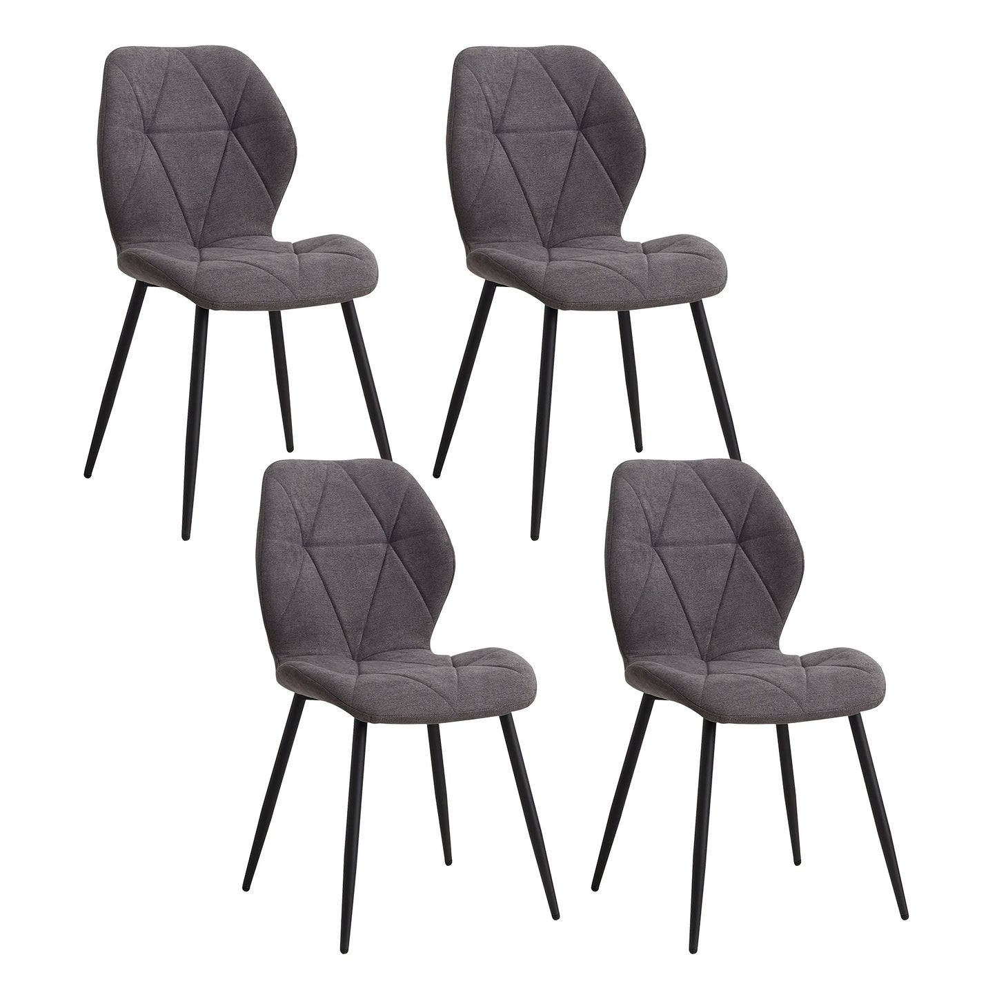 Chaise Valère — métal, lot de 6